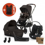 Gazelle 4in1 All Weather +AMYA - Chocolate Brown/Moon Black Chocolate Brown/Moon Black
